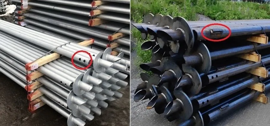 Connessione a perno vs alette di trascinamento