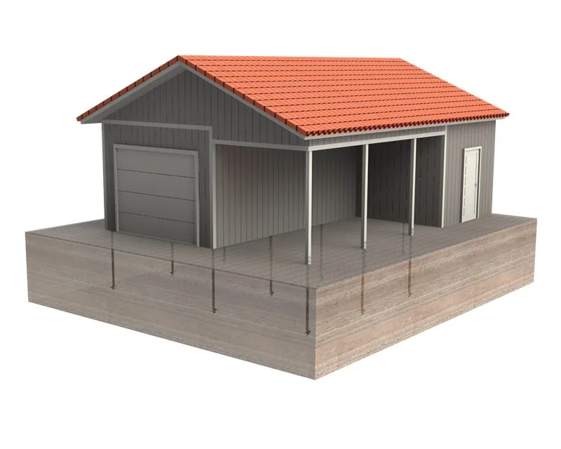 Fondazioni di garage con pali a vite