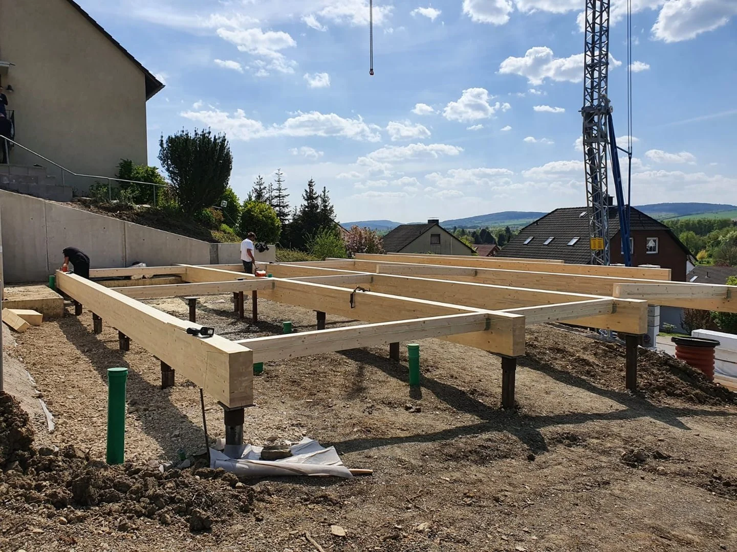 Pali elicoidali per case unifamiliari