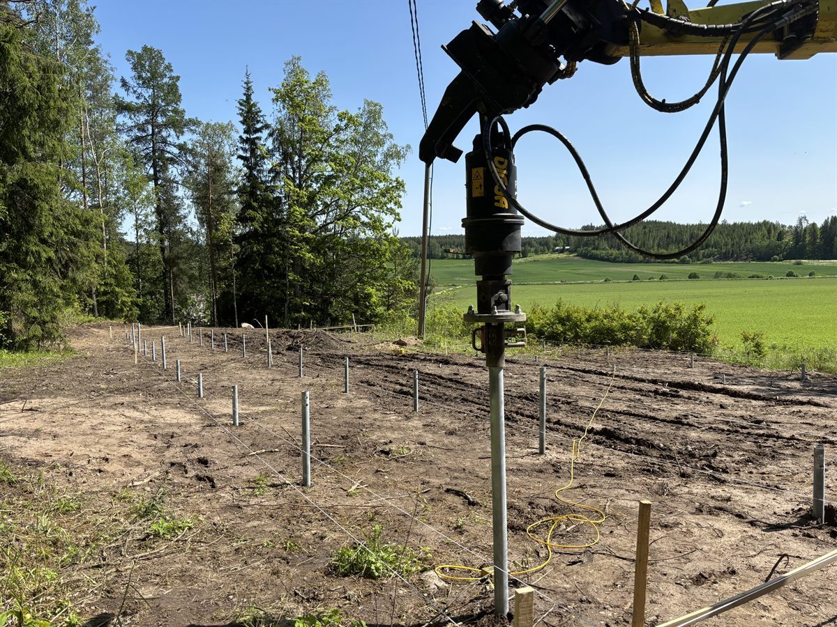 Large-scale pile installation